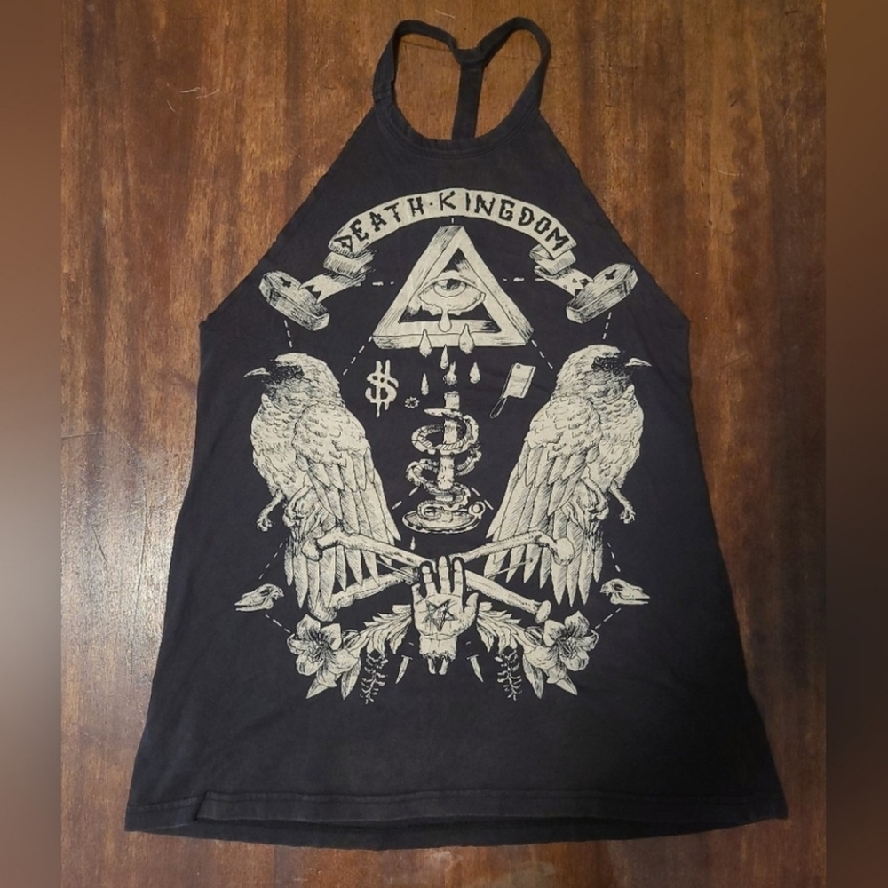 Rat Baby Death Kingdom T Back Tank Top Medium